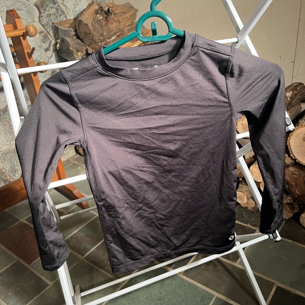 Xersion Boys Athletic Black Long Sleeve Shirt 6-7 (XS)